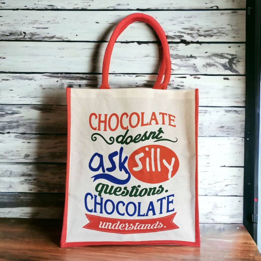 Geanta de iuta - Chocolate