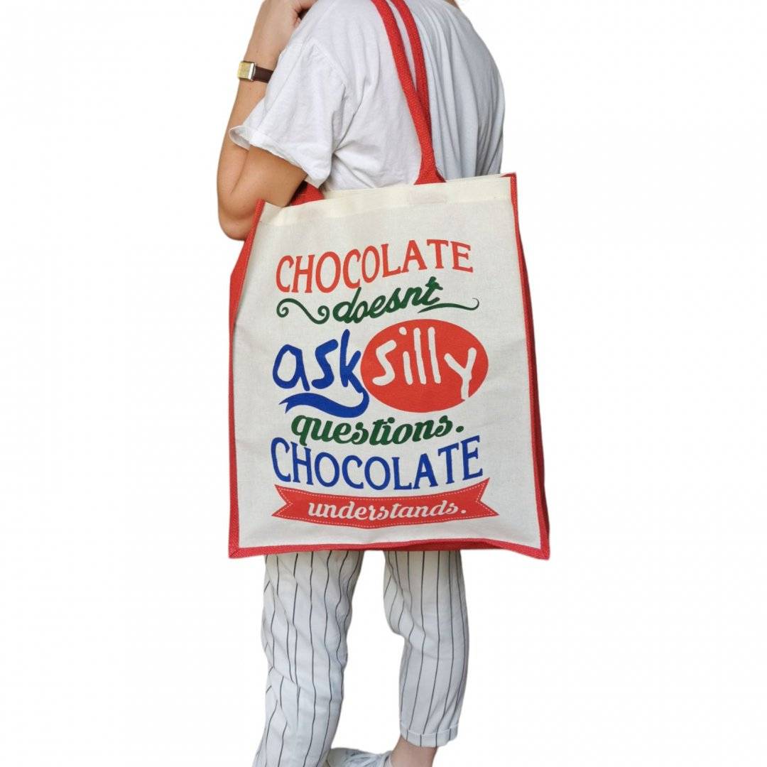 Geanta de iuta - Chocolate