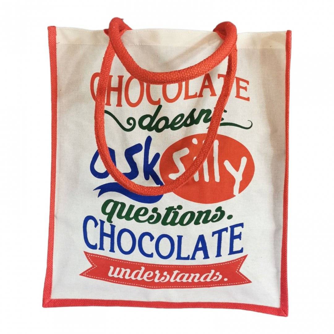 Geanta de iuta - Chocolate