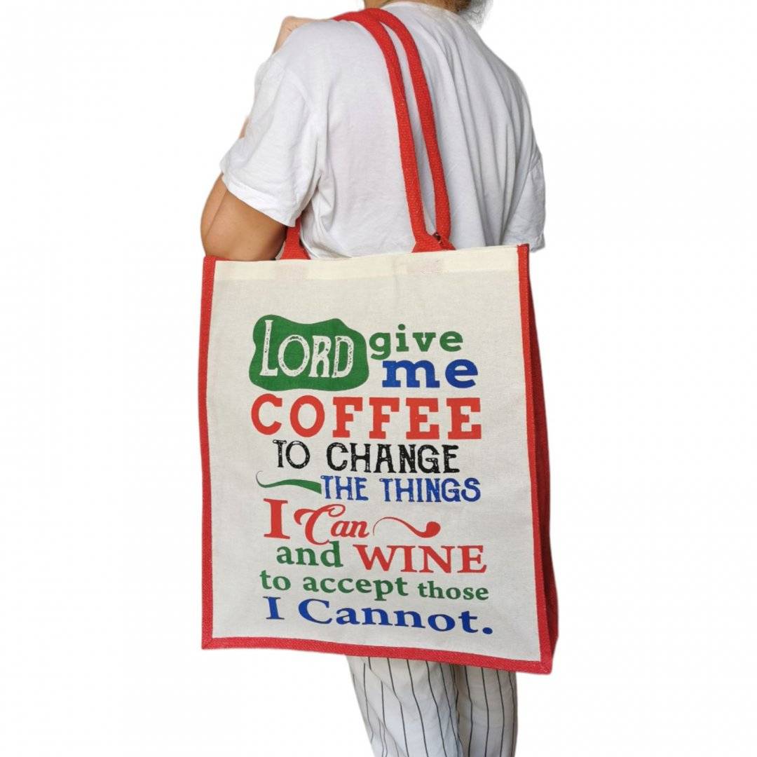 Geanta de iuta - Coffee