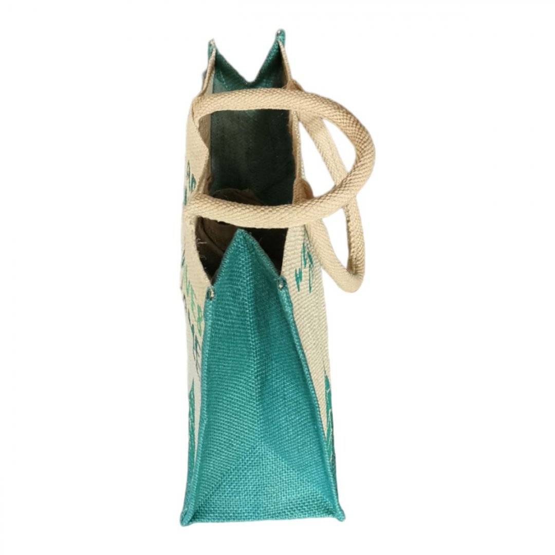 Geanta din iuta ecologica We are leaves - Verde