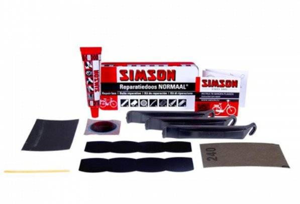 Kit de reparatie bicicleta, pentru 12 reparatii - Simson