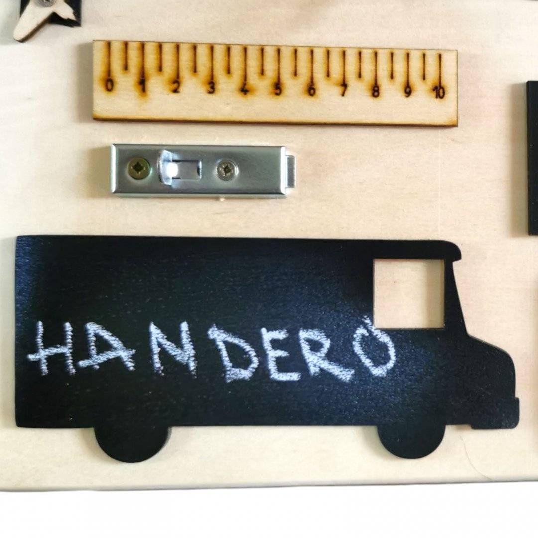 Placa Senzoriala Montessori, 50 x 38 cm - Baieti