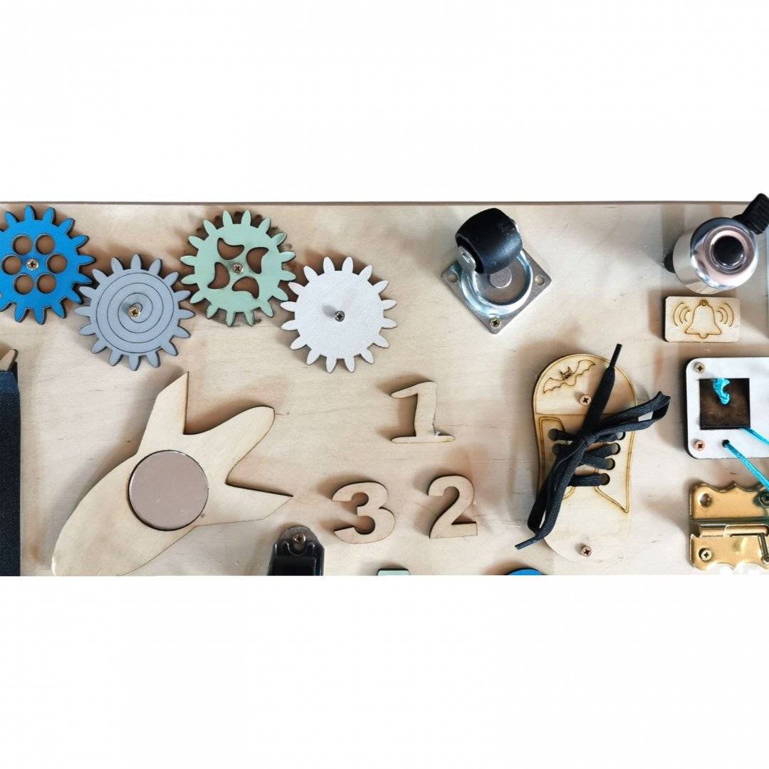 Placa Senzoriala Montessori, 50 x 38 cm - Baieti