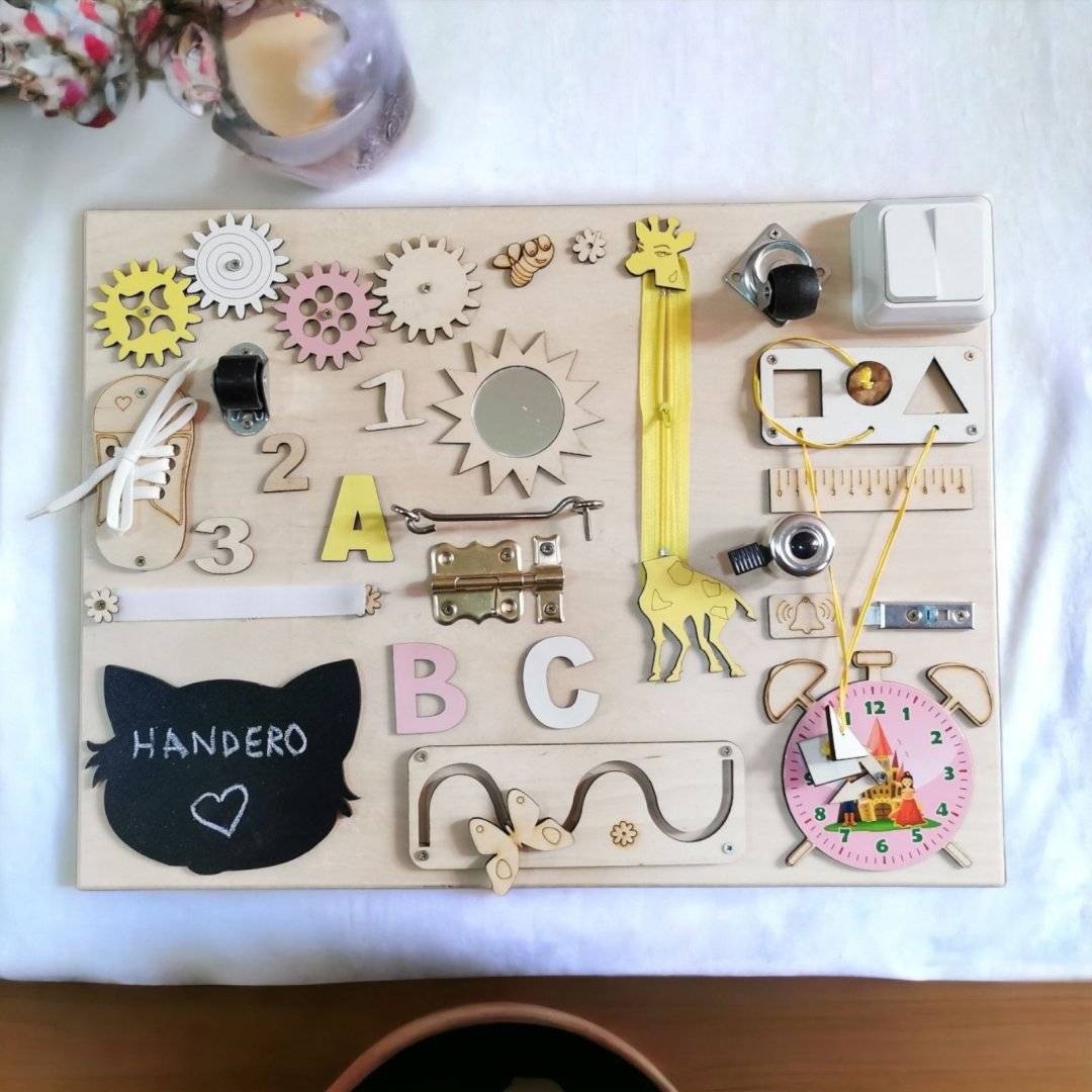 Placa Senzoriala Montessori, 50 x 38 cm - Fetite