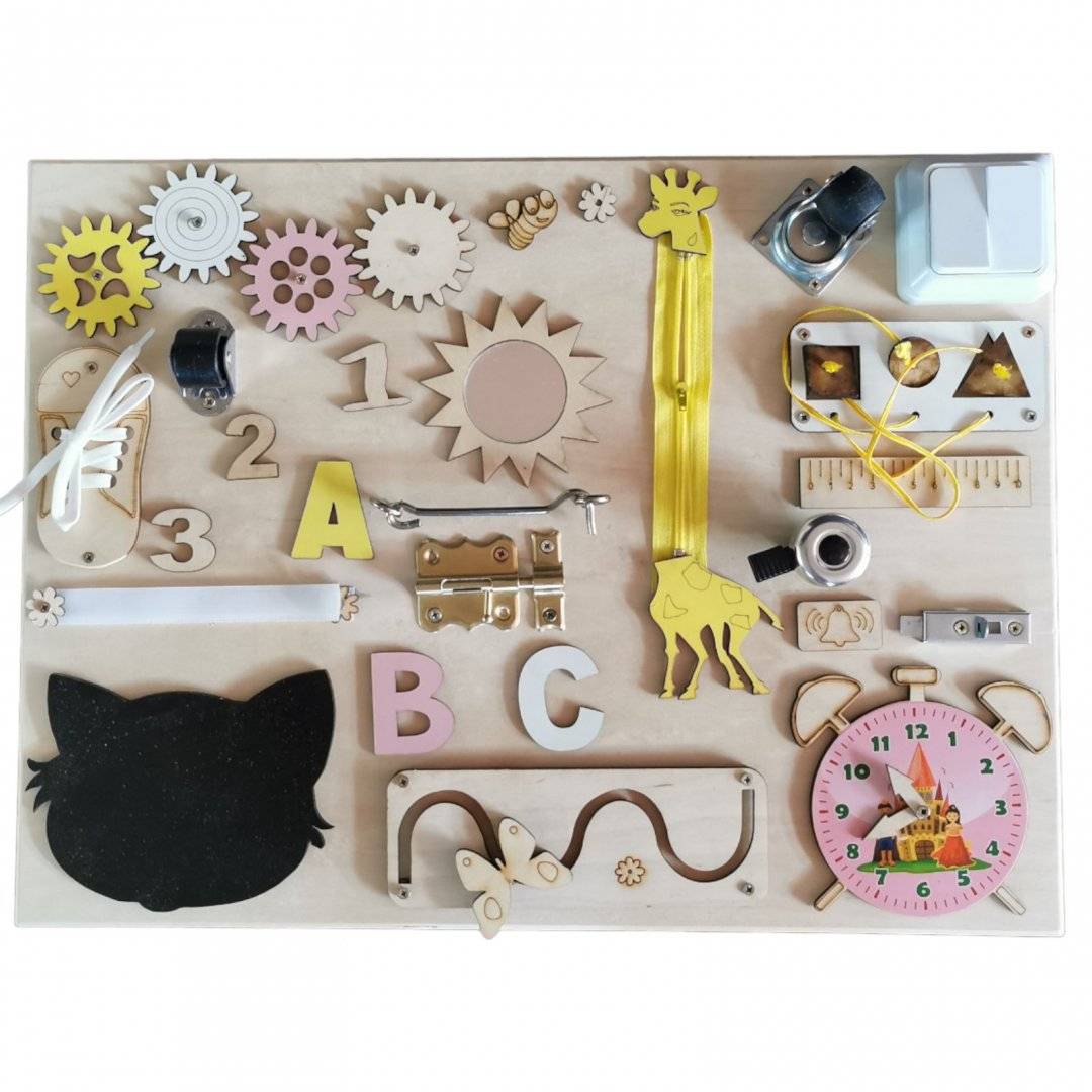 Placa Senzoriala Montessori, 50 x 38 cm - Fetite