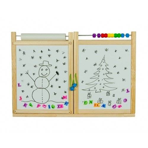 Prima mea tabla scolara 2 in 1, cu accesorii, pentru copii