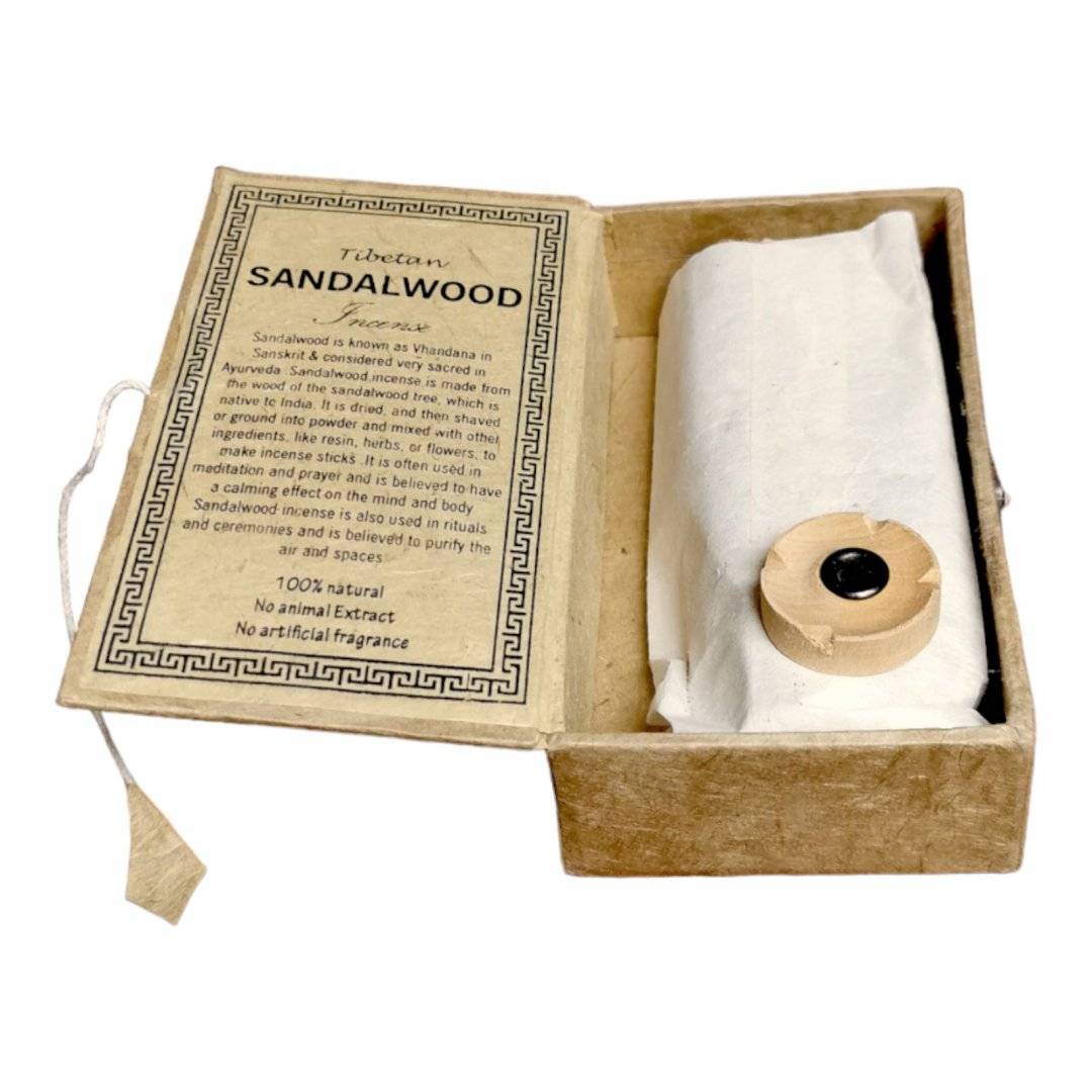 Set Tibetan 30 de betisoare tamaie si suport - Lemn de Santal