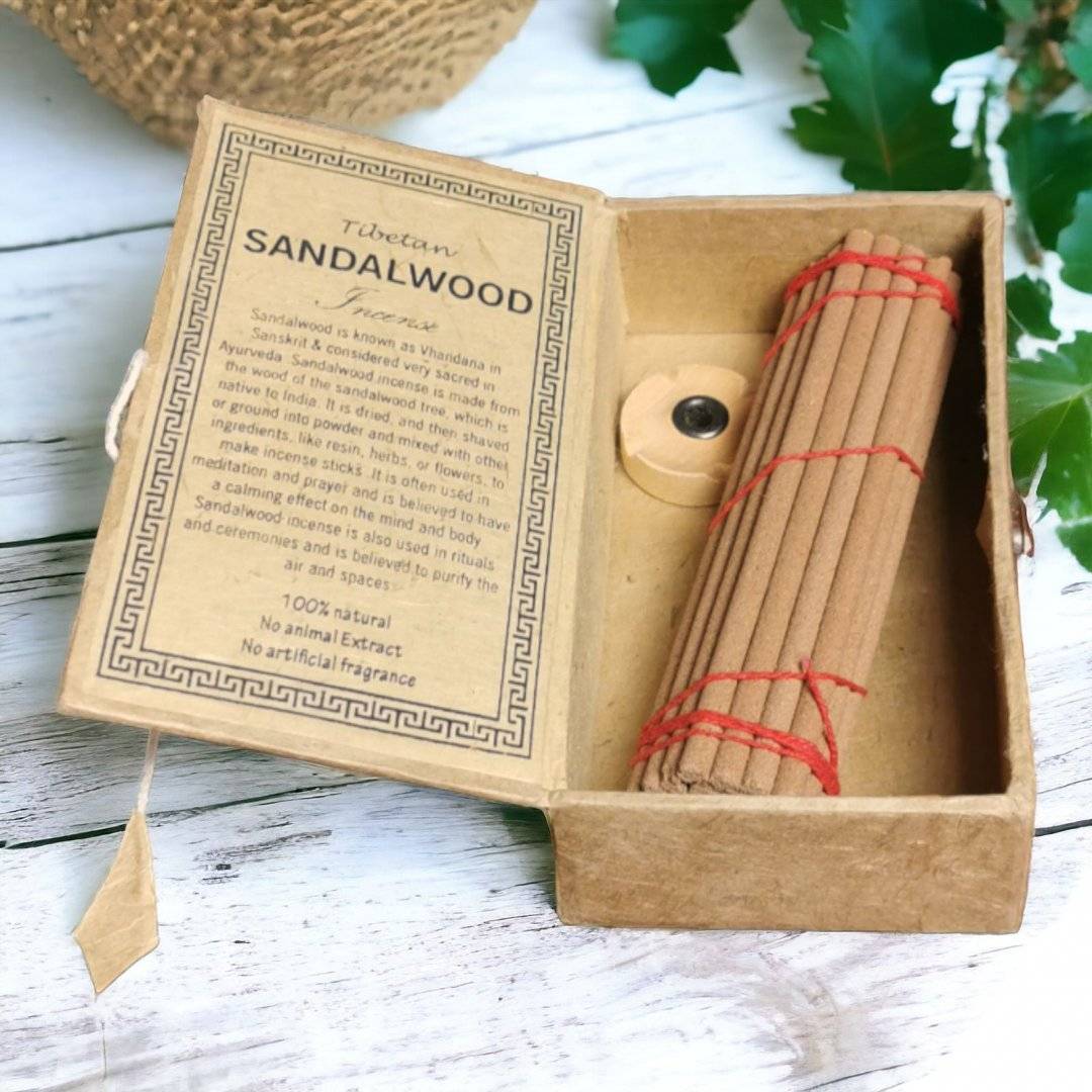 Set Tibetan 30 de betisoare tamaie si suport - Lemn de Santal