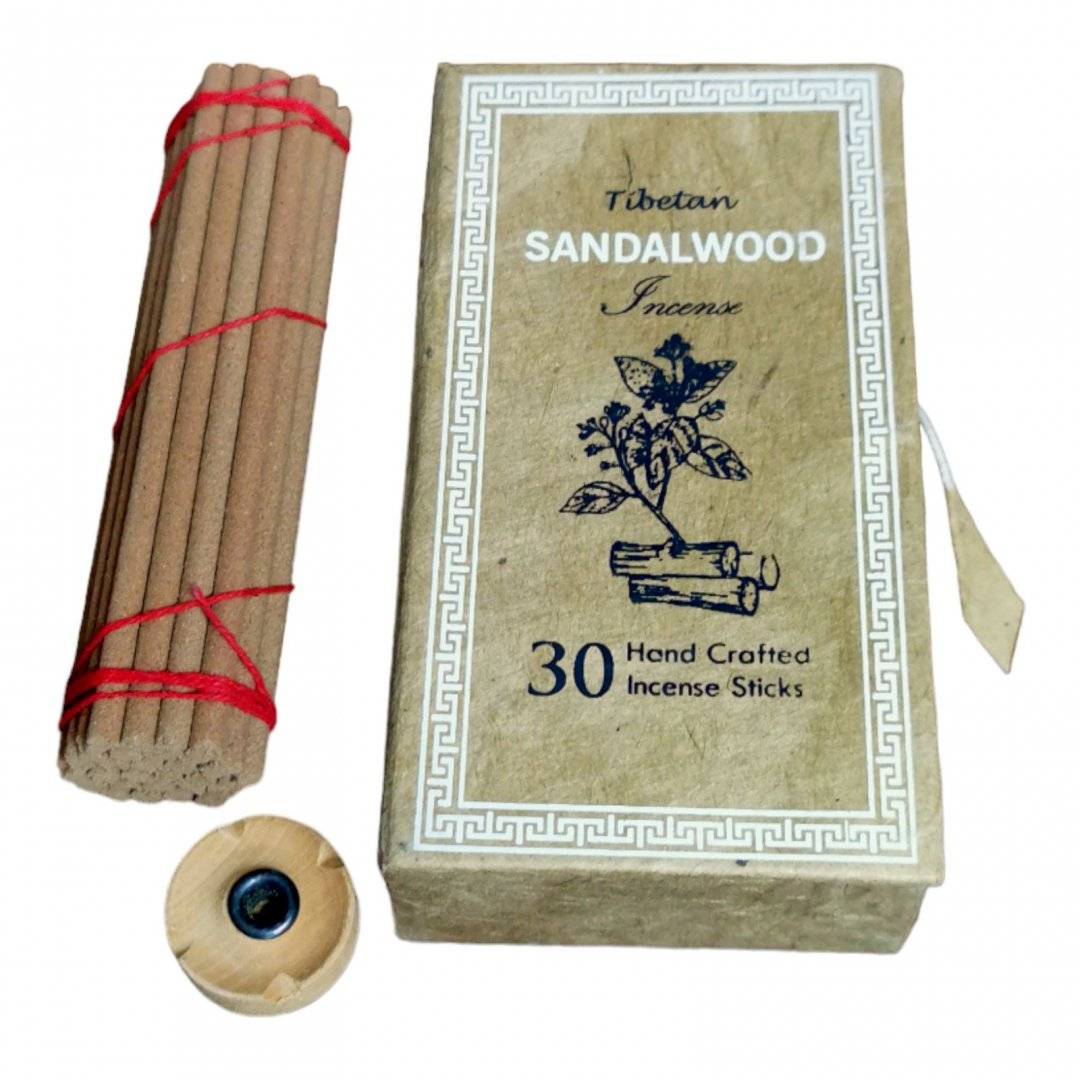 Set Tibetan 30 de betisoare tamaie si suport - Lemn de Santal