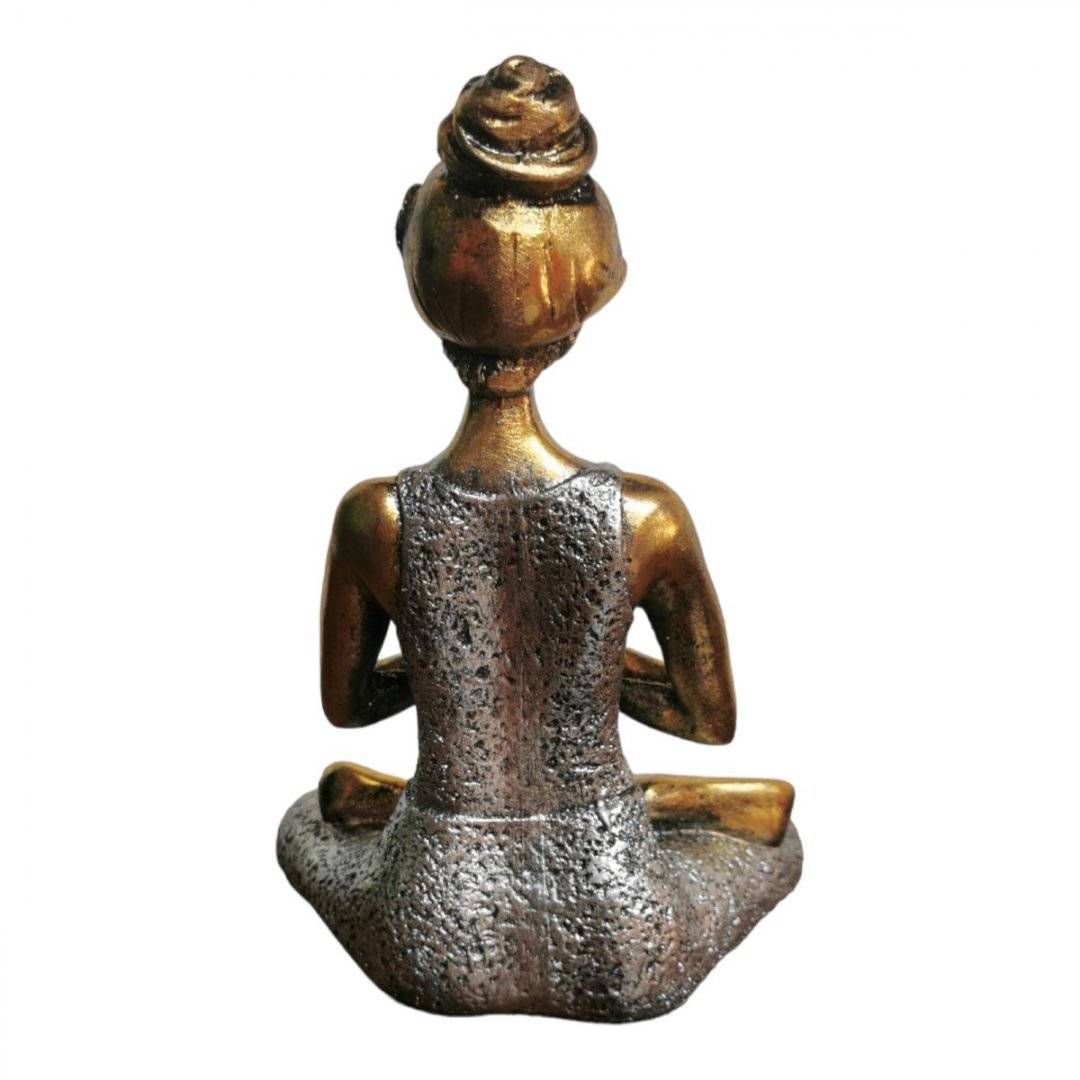 Statueta Yoga argintie - 24 cm
